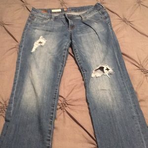 Kut from the Kloth boyfriend jeans with holes